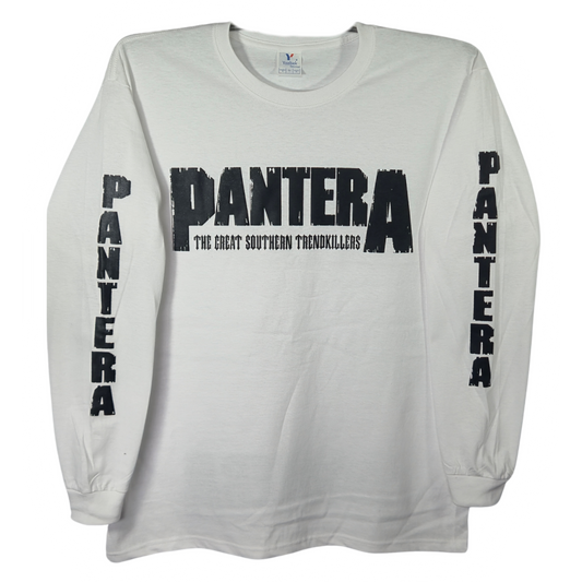 Pantera Playera Manga Larga Blanca