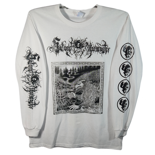 Satanic Warmaster - Nachzeherer Playera Manga Larga Blanca