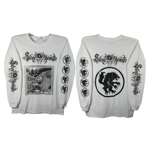 Satanic Warmaster - Nachzeherer Playera Manga Larga Blanca