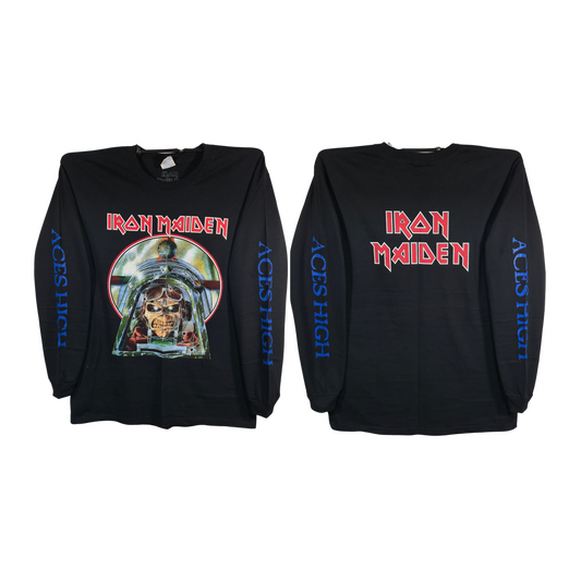 Iron Maiden - Aces High Playera Manga Larga