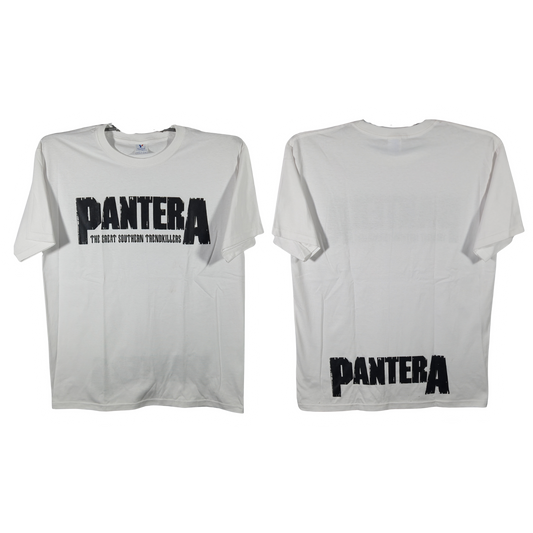 Pantera Playera Manga Corta Blanca