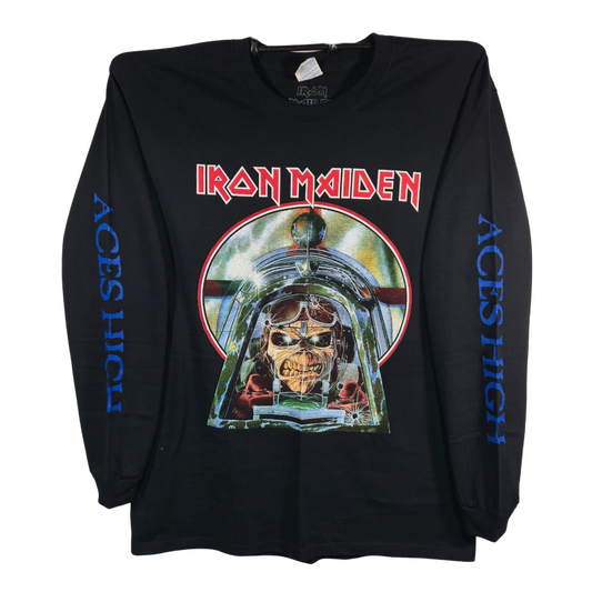 Iron Maiden - Aces High Playera Manga Larga