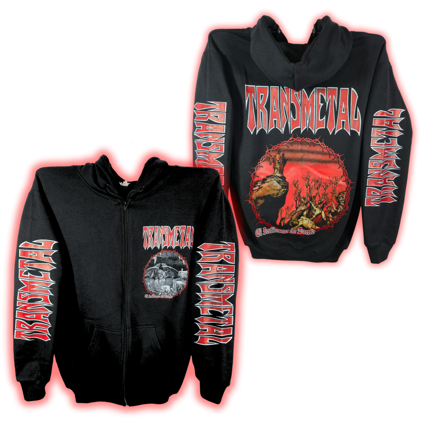 Transmetal - El Inferno De Dante Sudadera Cierre