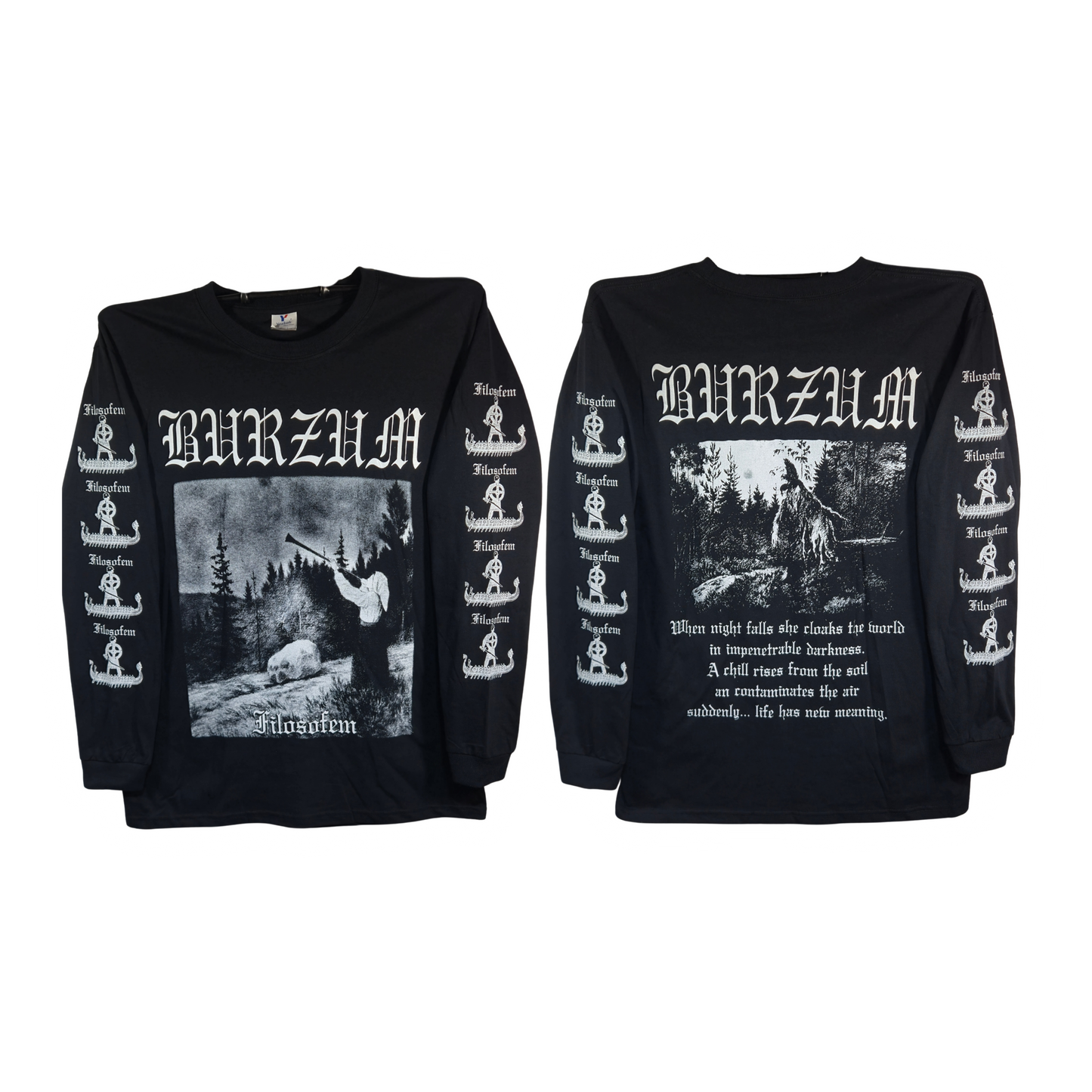 Burzum - Filosofem Playera Manga Larga Negra