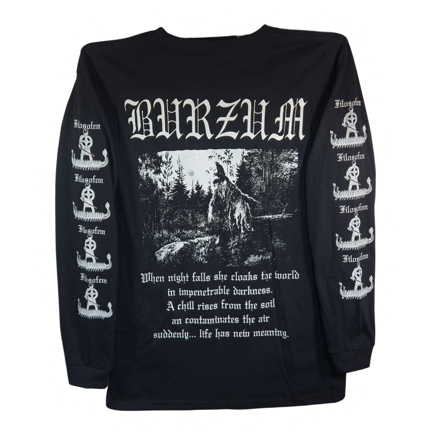Burzum - Filosofem Playera Manga Larga Negra