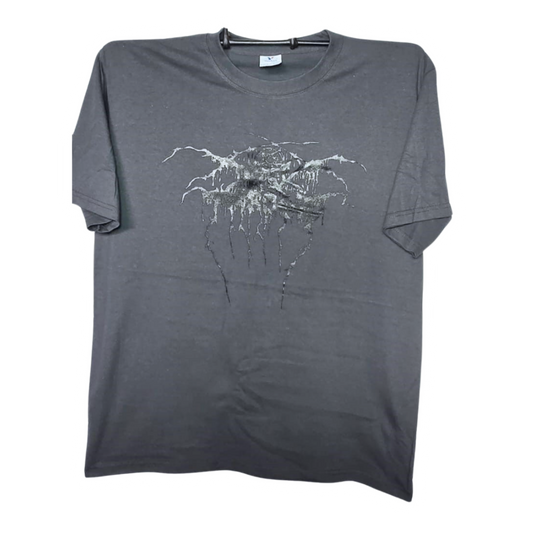 Dark Throne - True Norwegian Black Metal Playera Manga Corta Gris Oscuro