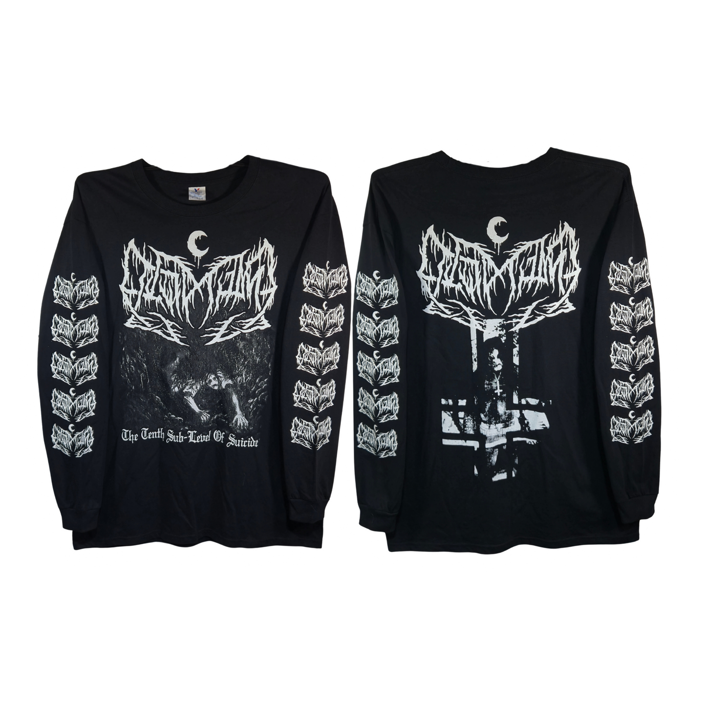 Leviathan - The Thenth Sub Level Of Suicide Playera Manga Larga