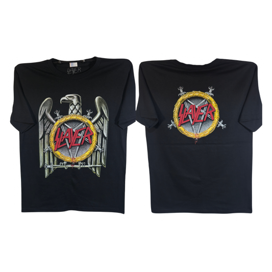 Slayer - Eagle Playera Manga Corta Negra
