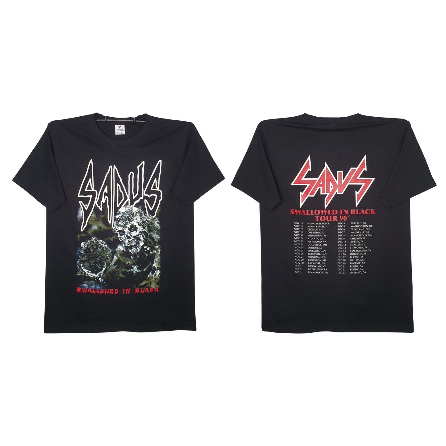 Sadus - Swallowed In Black Playera Manga corta