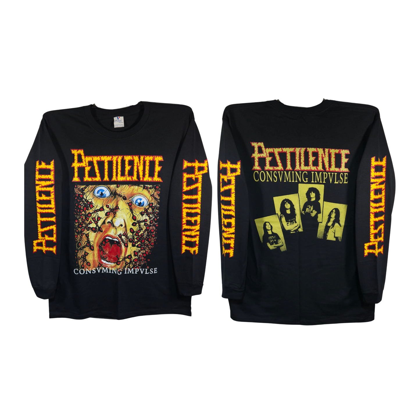 Pestilence - Consvming Impvlse Playera Manga Larga