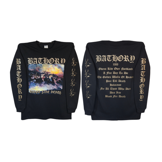 Bathory - Blood, Fire, Death Playera Manga Larga