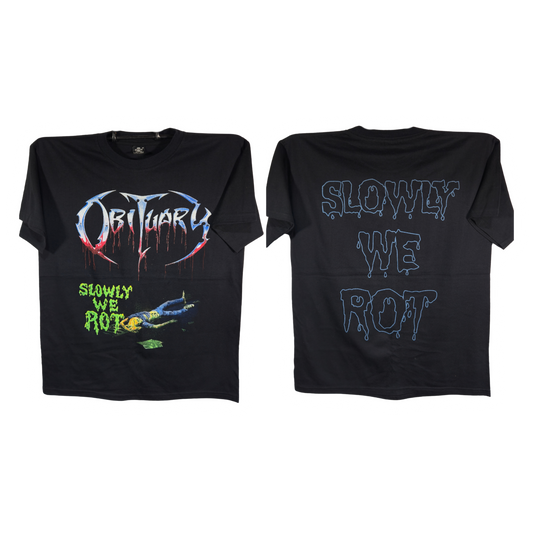 Obituary - Slowly We Rot Playera Manga Corta