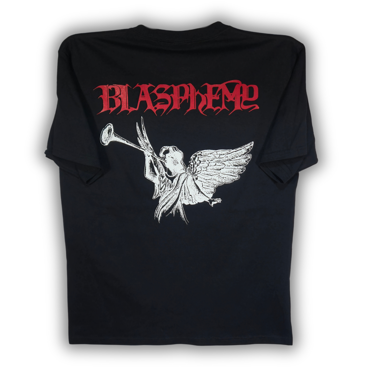Blasphemy - Fallen Angel Of Doom Playera Manga Corta Negra