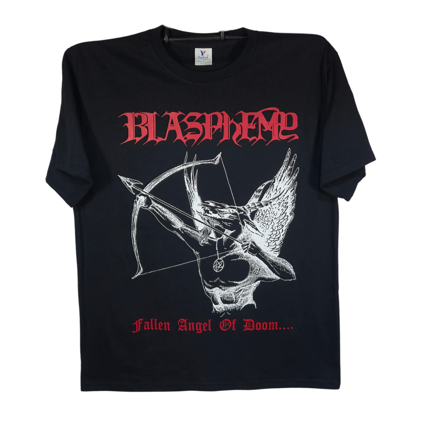 Blasphemy - Fallen Angel Of Doom Playera Manga Corta Negra