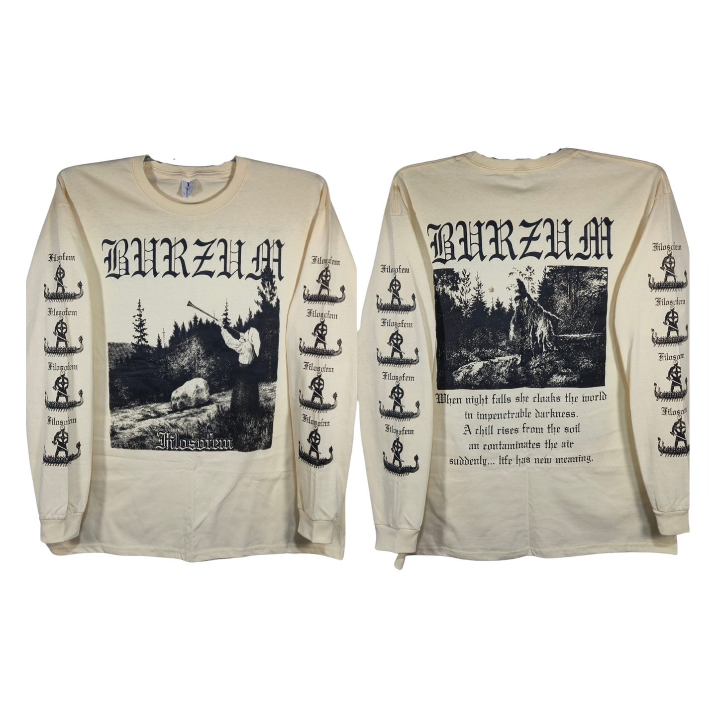 Burzum - Filosofem Playera Manga Larga Arena