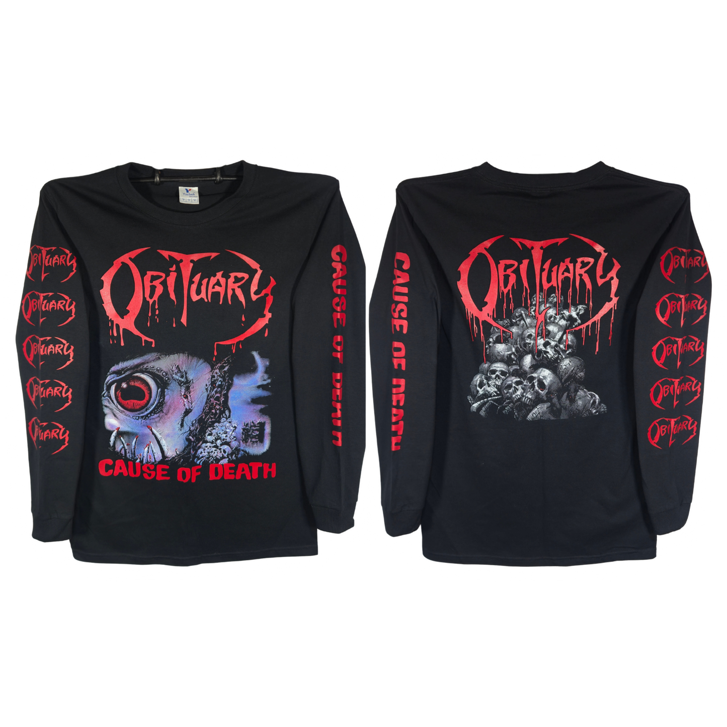 Obituary - Cause Of Death Playera Manga Larga