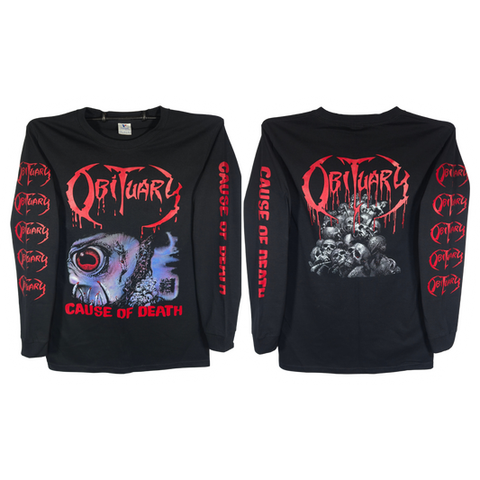 Obituary - Cause Of Death Playera Manga Larga