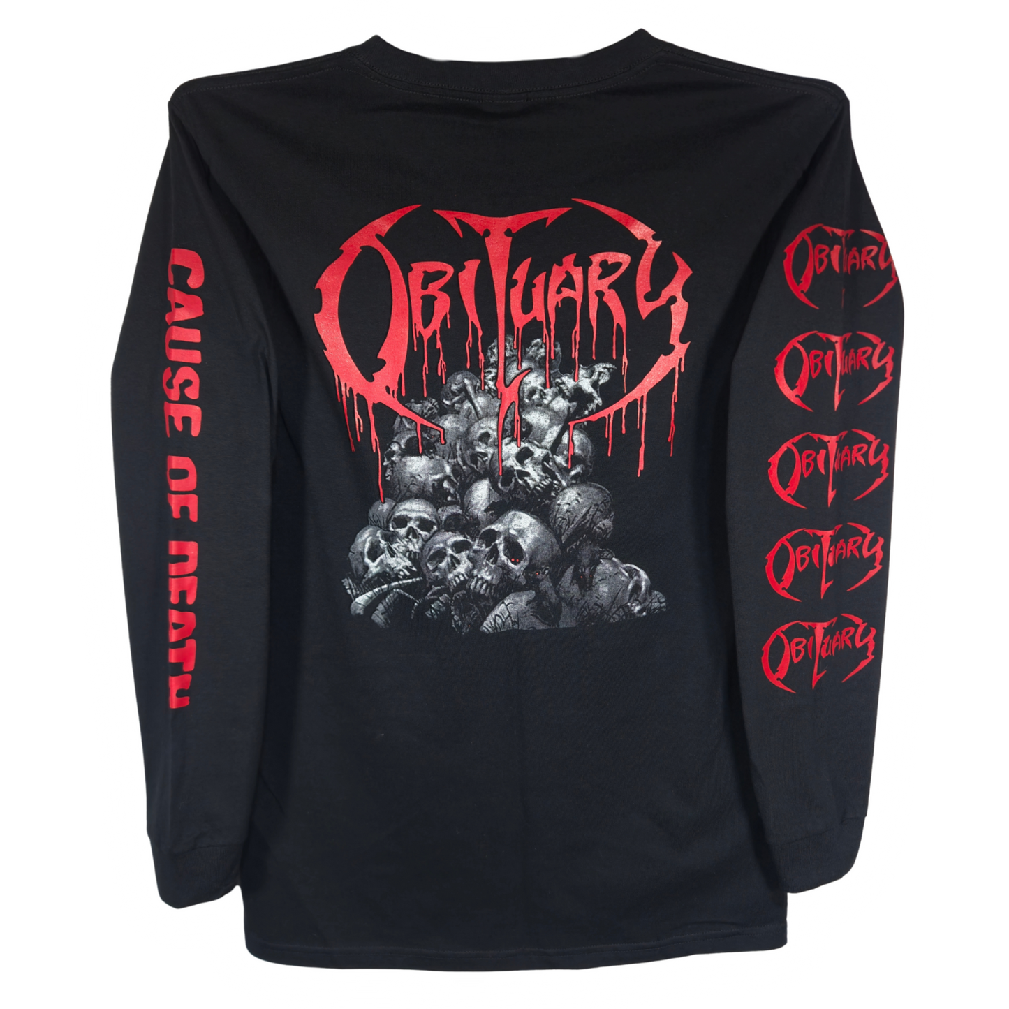 Obituary - Cause Of Death Playera Manga Larga