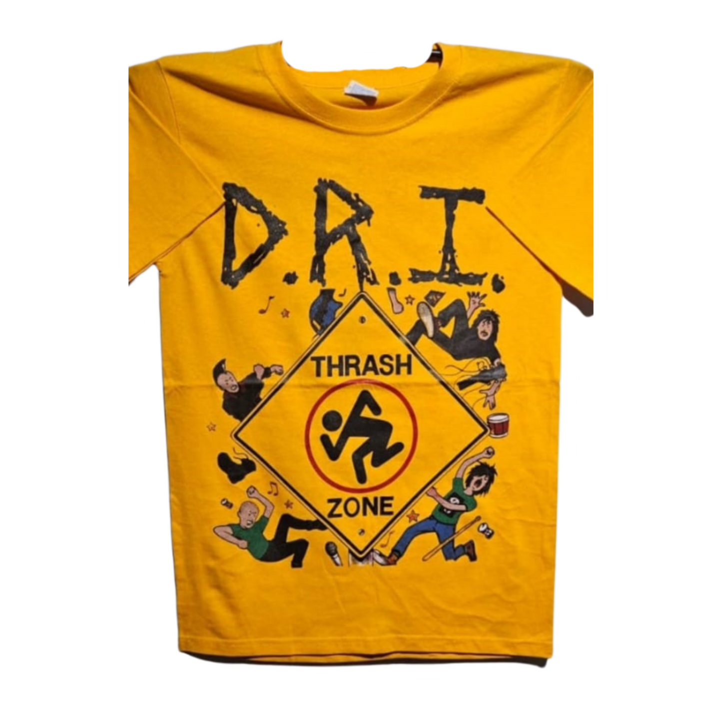 D.R.I. - Thrash Zone Playera Manga Corta Amarilla