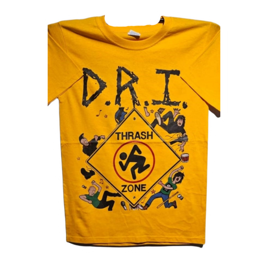 D.R.I. - Thrash Zone Playera Manga Corta Amarilla