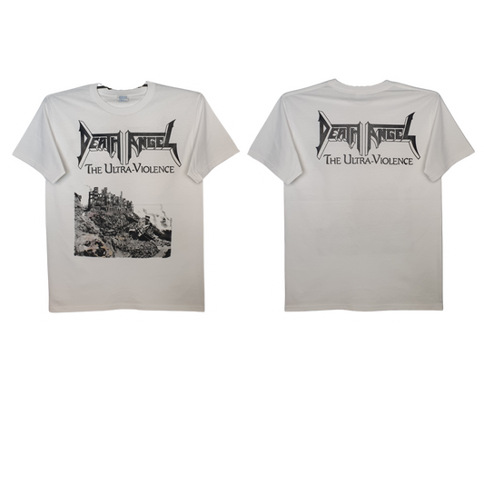 Death Angel - The Ultra Violence Playera Manga Corta Blanca