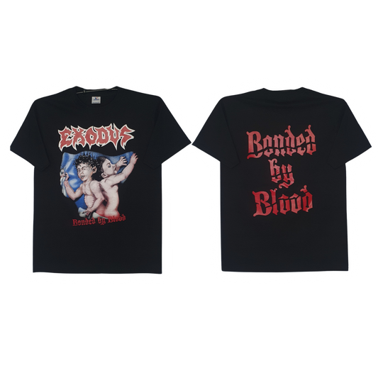 Exodus - Bonded By Blood  Playera Manga Corta Azul