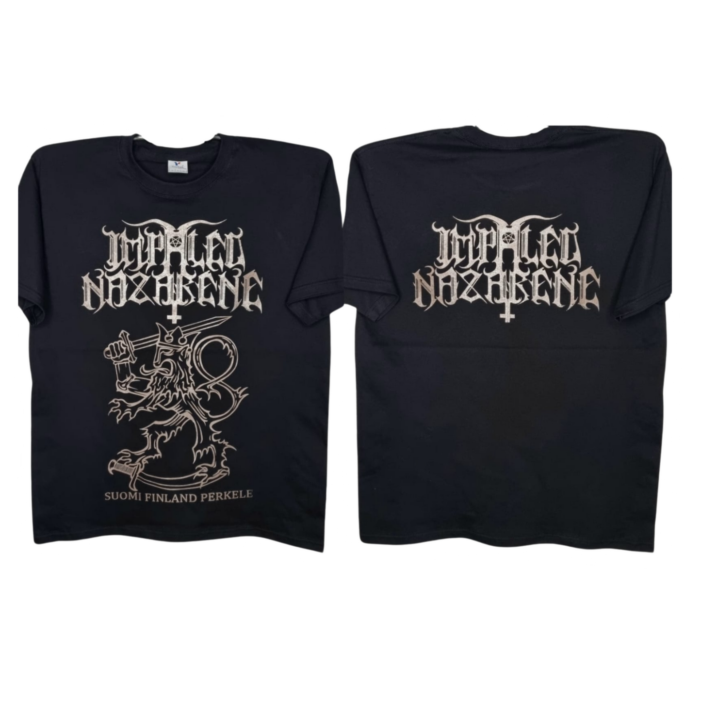 Impaled Nazarene - Suomi Finland Perkele Playera Manga Corta