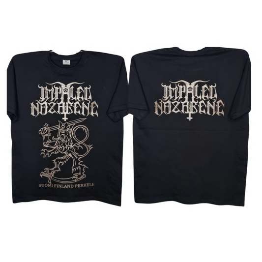 Impaled Nazarene - Suomi Finland Perkele Playera Manga Corta