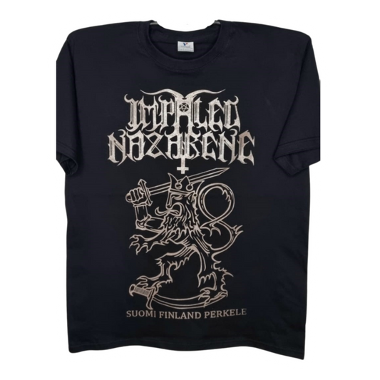 Impaled Nazarene - Suomi Finland Perkele Playera Manga Corta