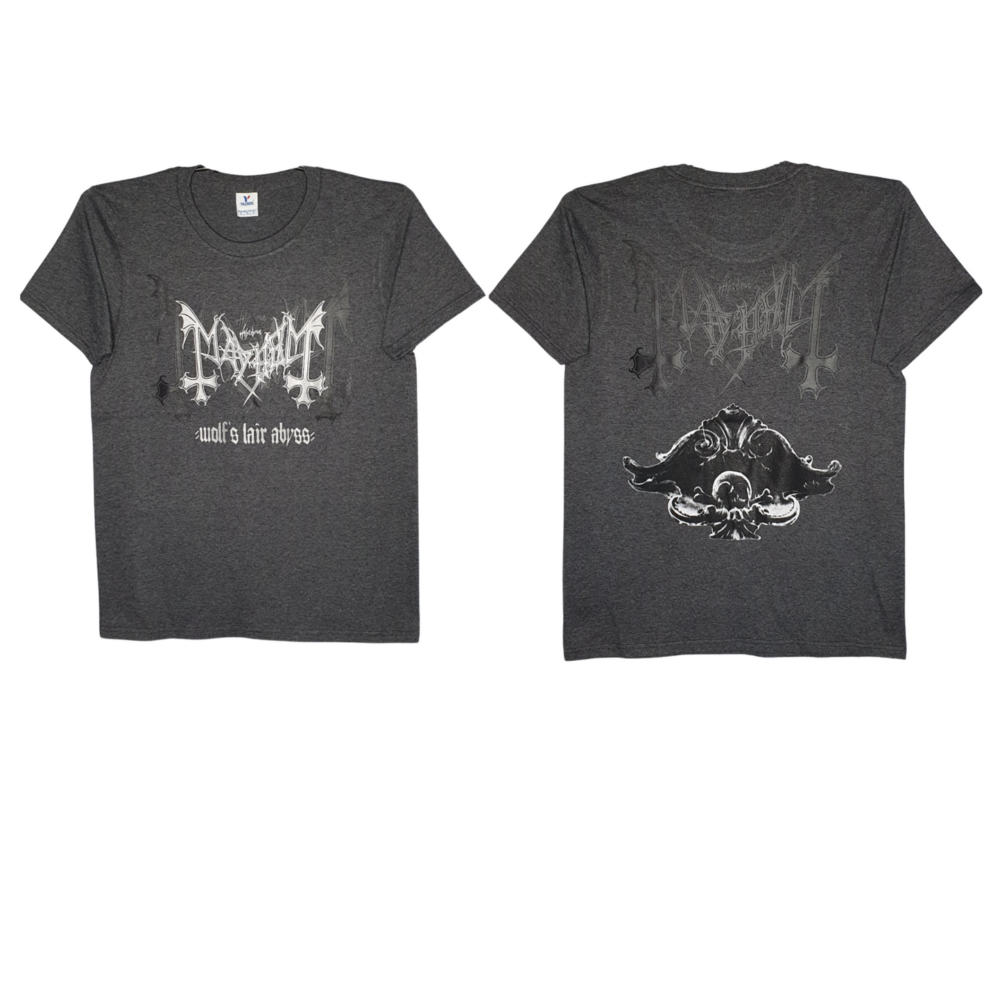 Mayhem - Wolf's Liar Abyss Playera Manga Corta Gris Oxford