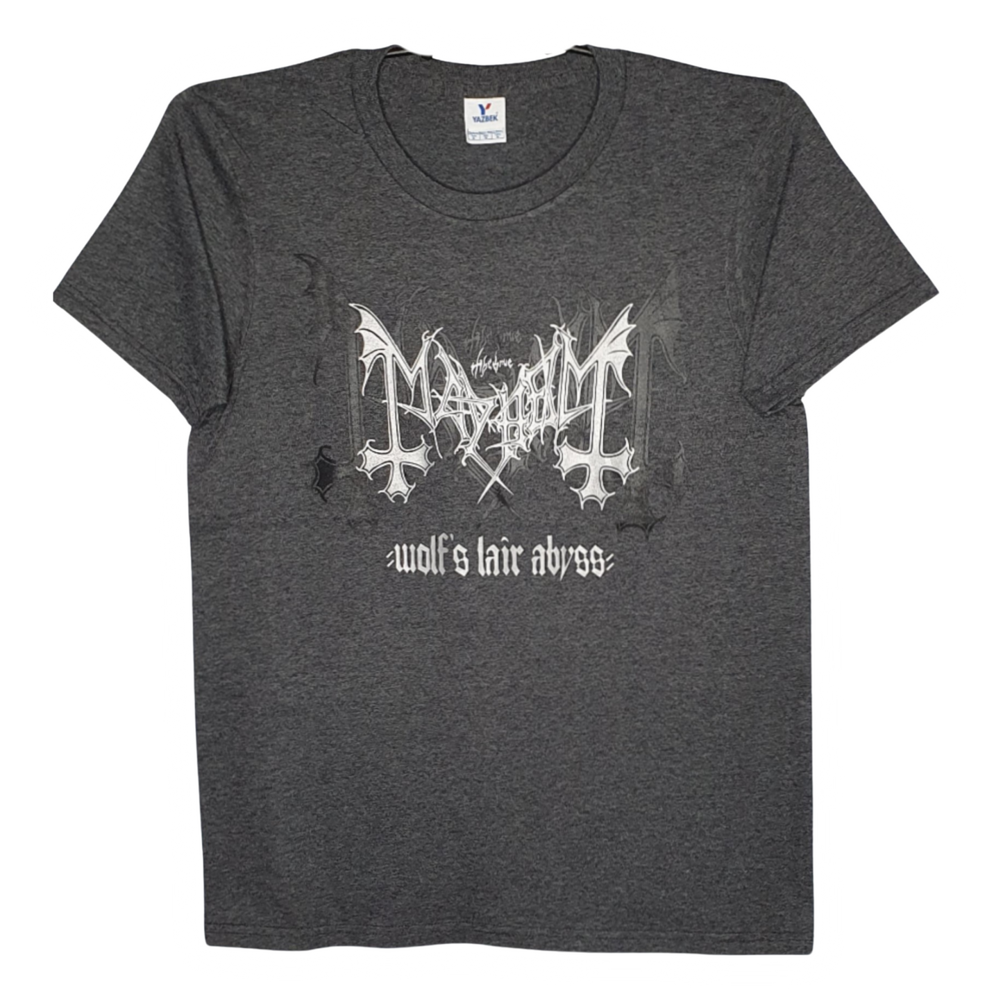 Mayhem - Wolf's Liar Abyss Playera Manga Corta Gris Oxford