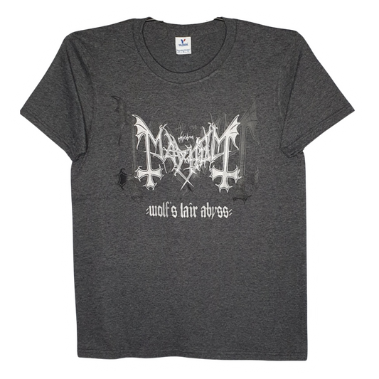 Mayhem - Wolf's Liar Abyss Playera Manga Corta Gris Oxford