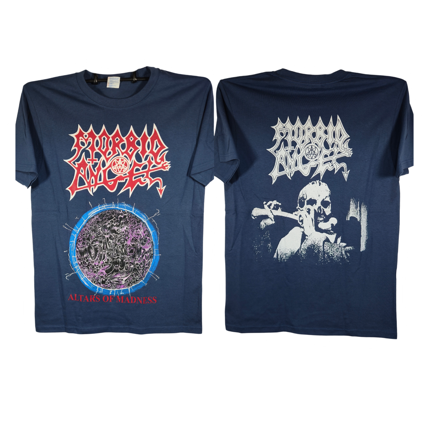 Morbid Angel- Altars Of Madness Playera Manga Corta Azul