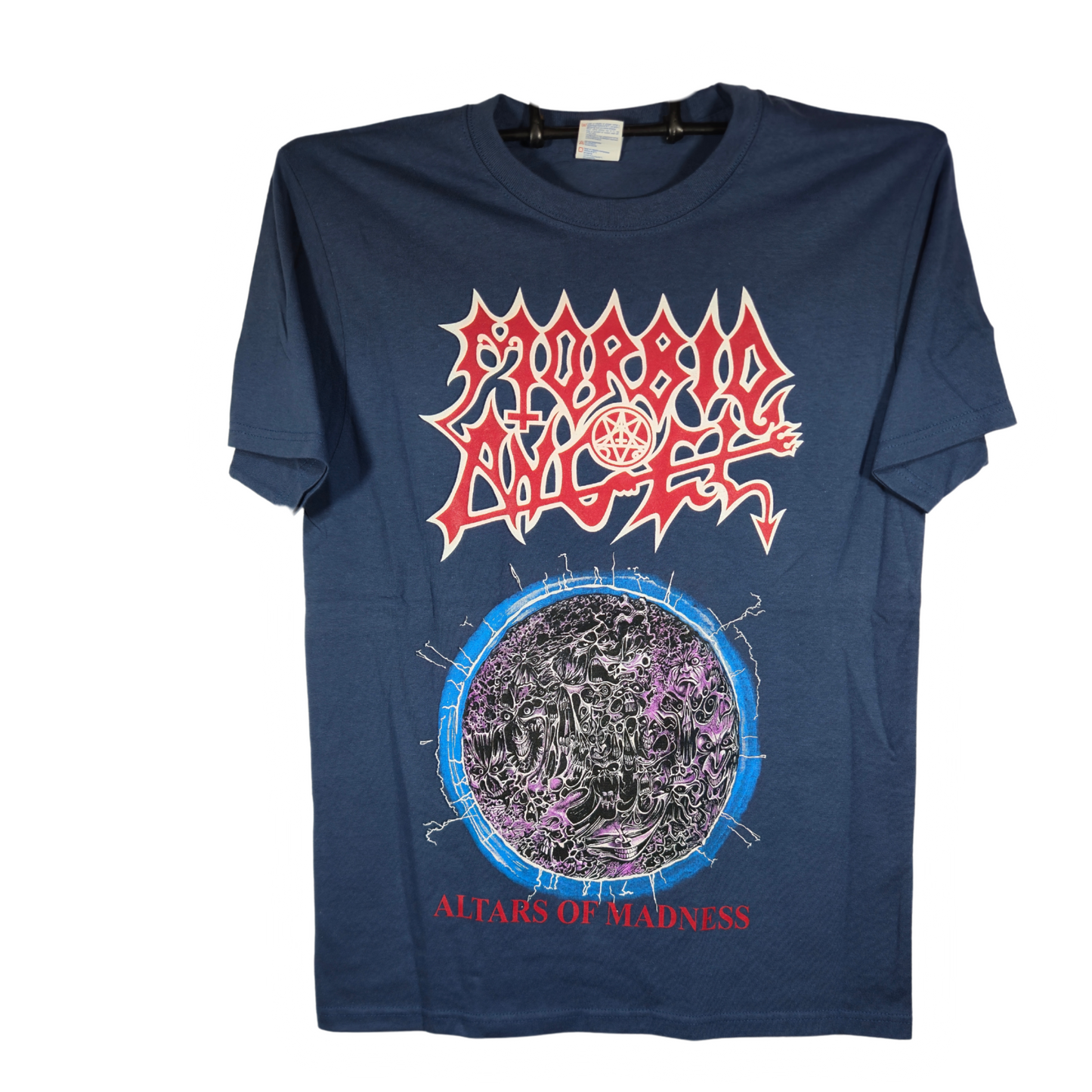 Morbid Angel- Altars Of Madness Playera Manga Corta Azul