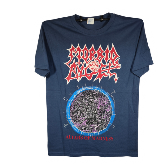 Morbid Angel- Altars Of Madness Playera Manga Corta Azul