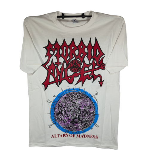 Morbid Angel- Altars Of Madness Playera Manga Corta Blanca