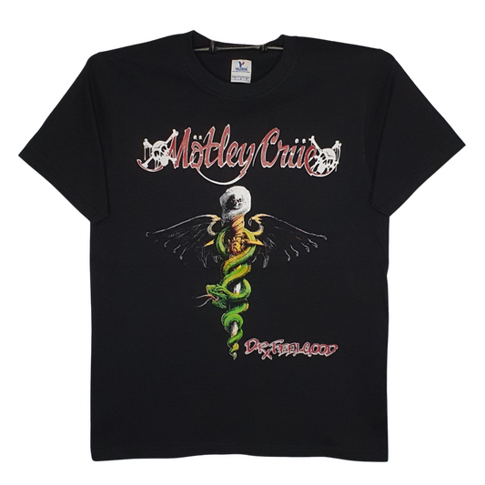 Motley Crue - Dr. Feelgood Playera Manga Corta Negra
