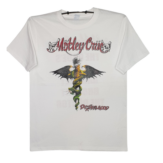 Motley Crue - Dr. Feelgood Blanca Playera Manga Corta Blanca