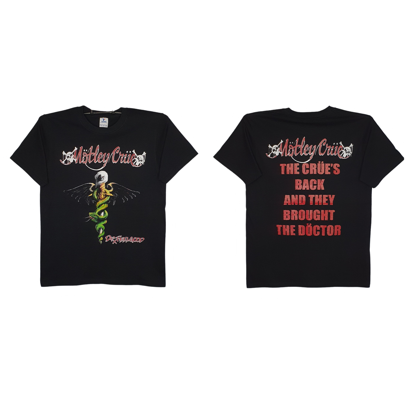 Motley Crue - Dr. Feelgood Playera Manga Corta Negra