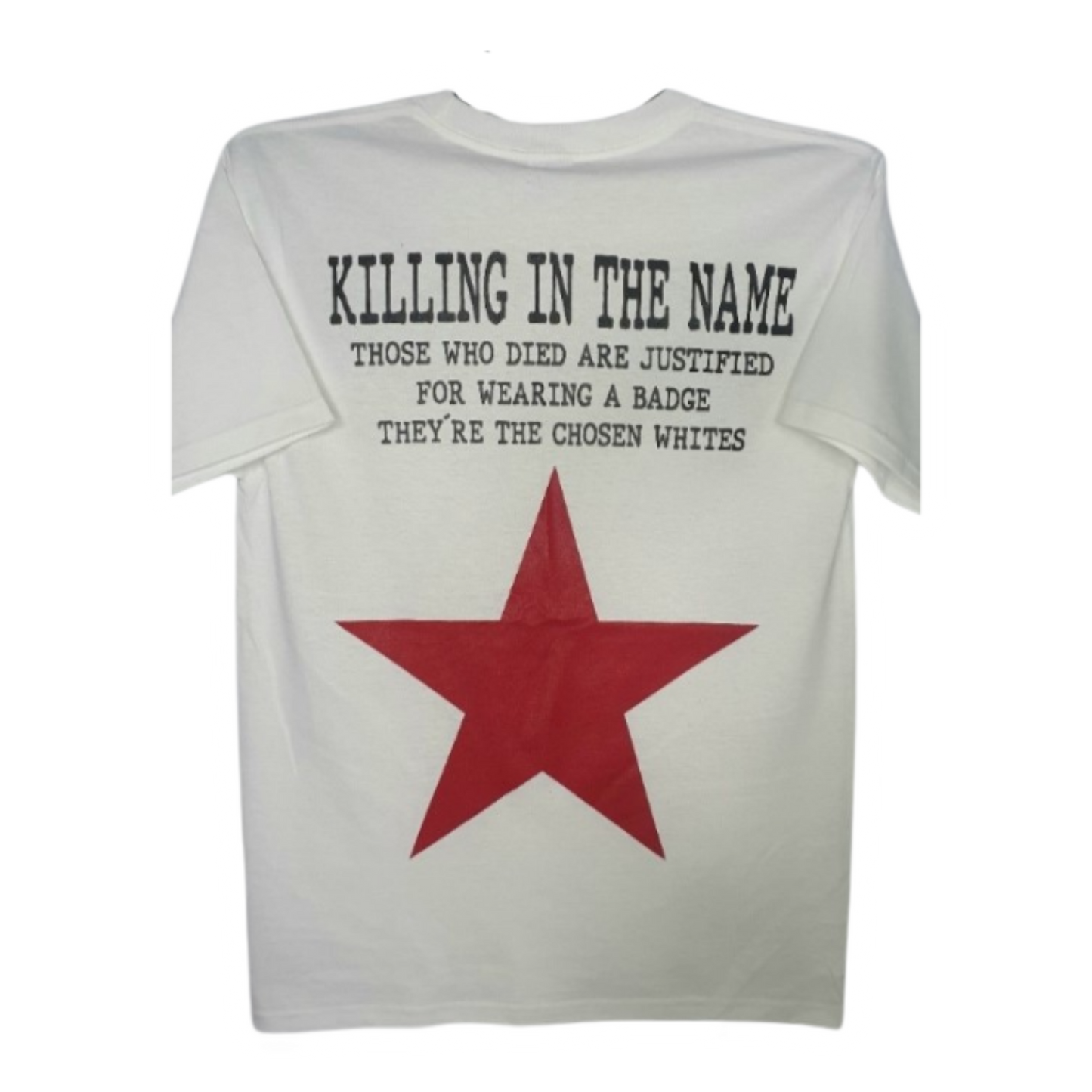 Rage Against The Machine Blanca Playera Manga Corta
