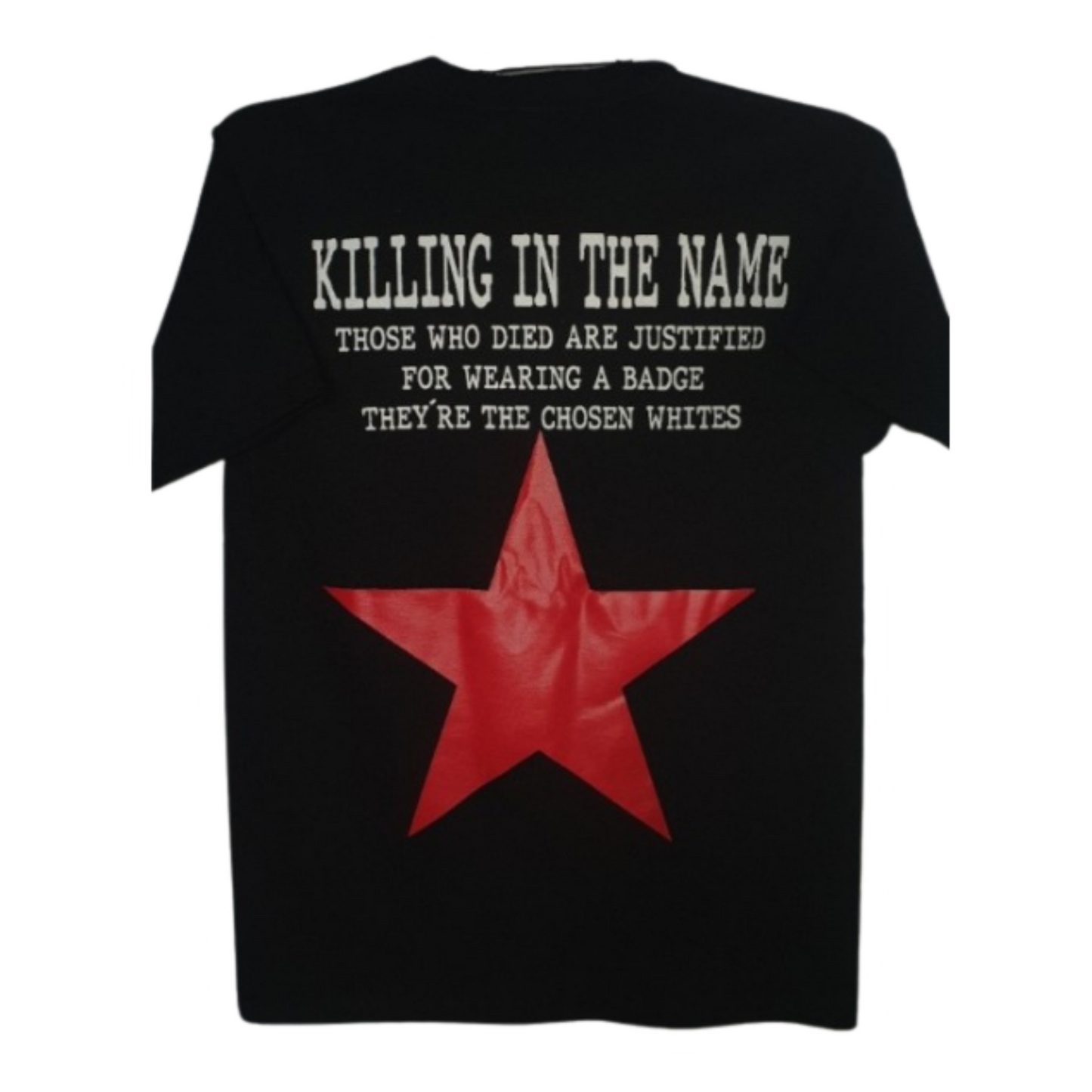 Rage Against The Machine Negra Playera Manga Corta Negra