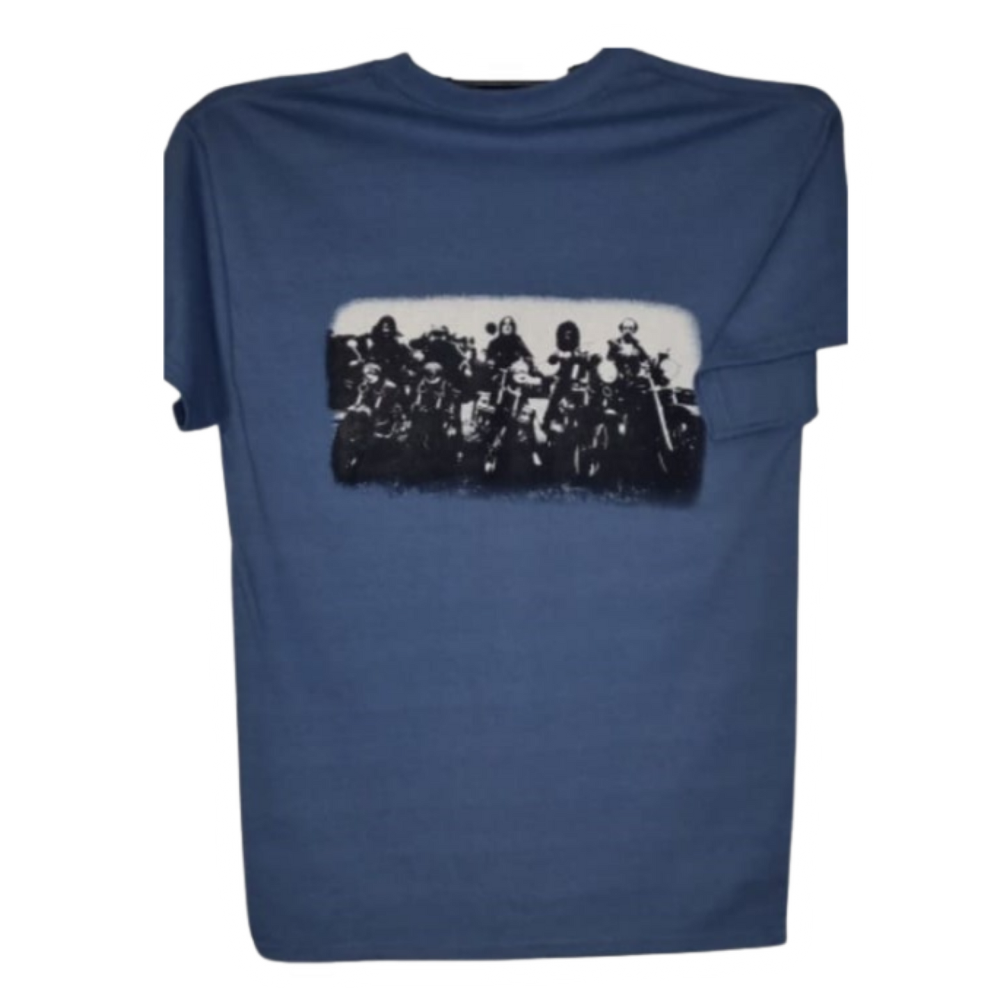 Saxon - Denim And Leather Playera Manga Corta Azul
