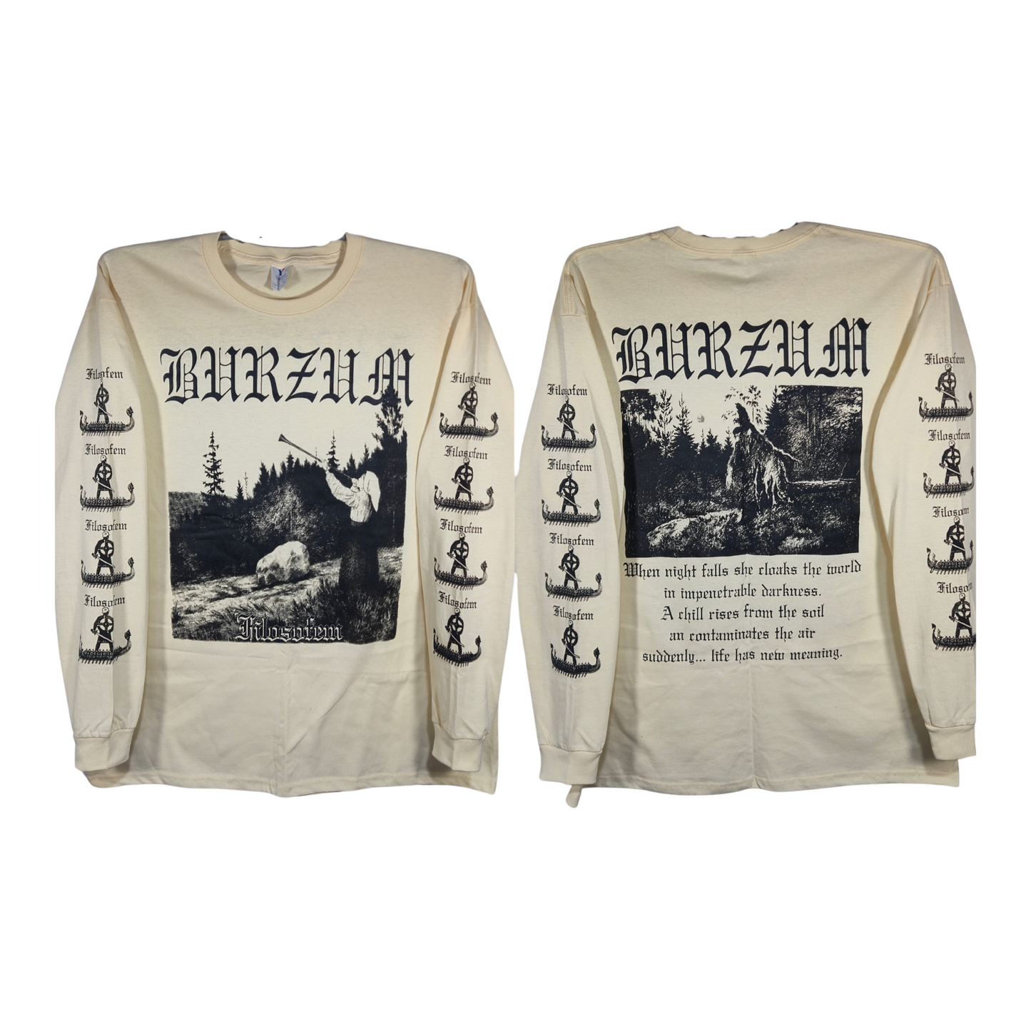 Burzum - Filosofem Playera Manga Larga Arena