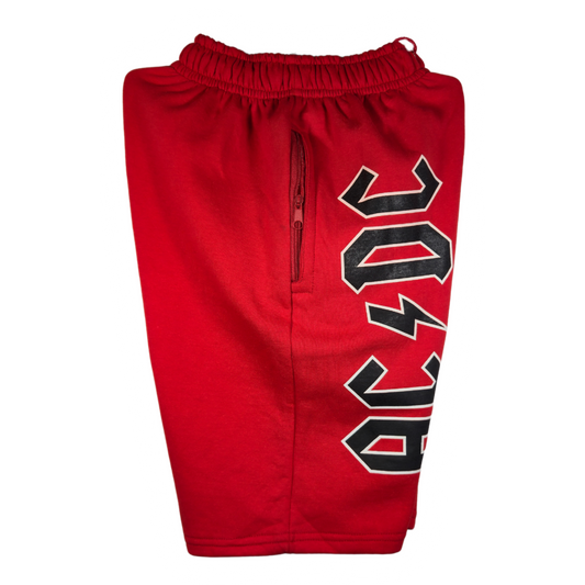 AC-DC Bermuda/Short Rojo