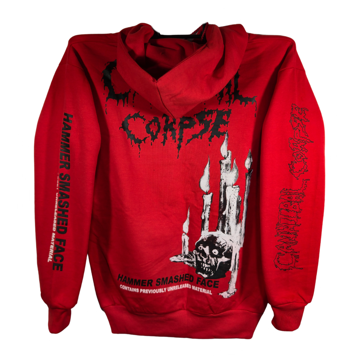 Cannibal Corpse - Hammered Smashed Face Roja Sudadera Cierre