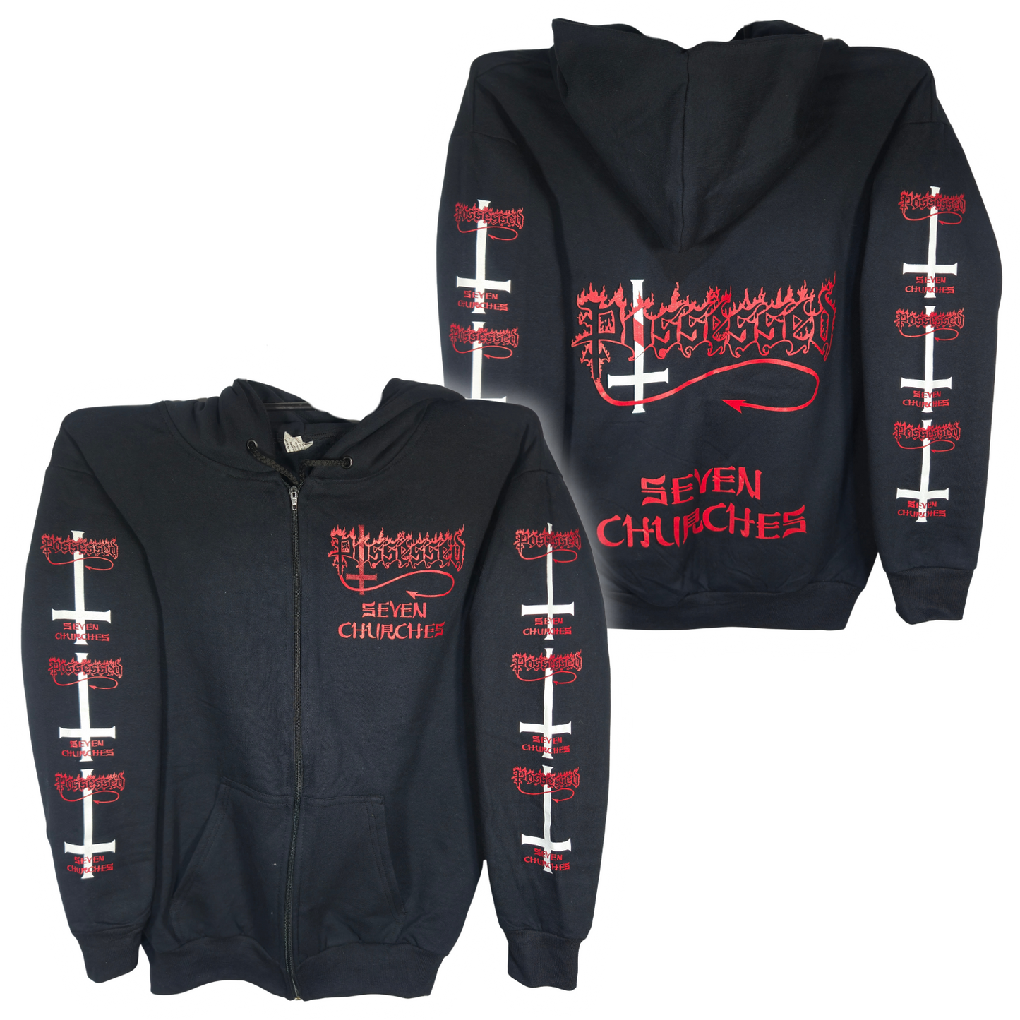 Possessed - Seven Churches Sudadera Cierre