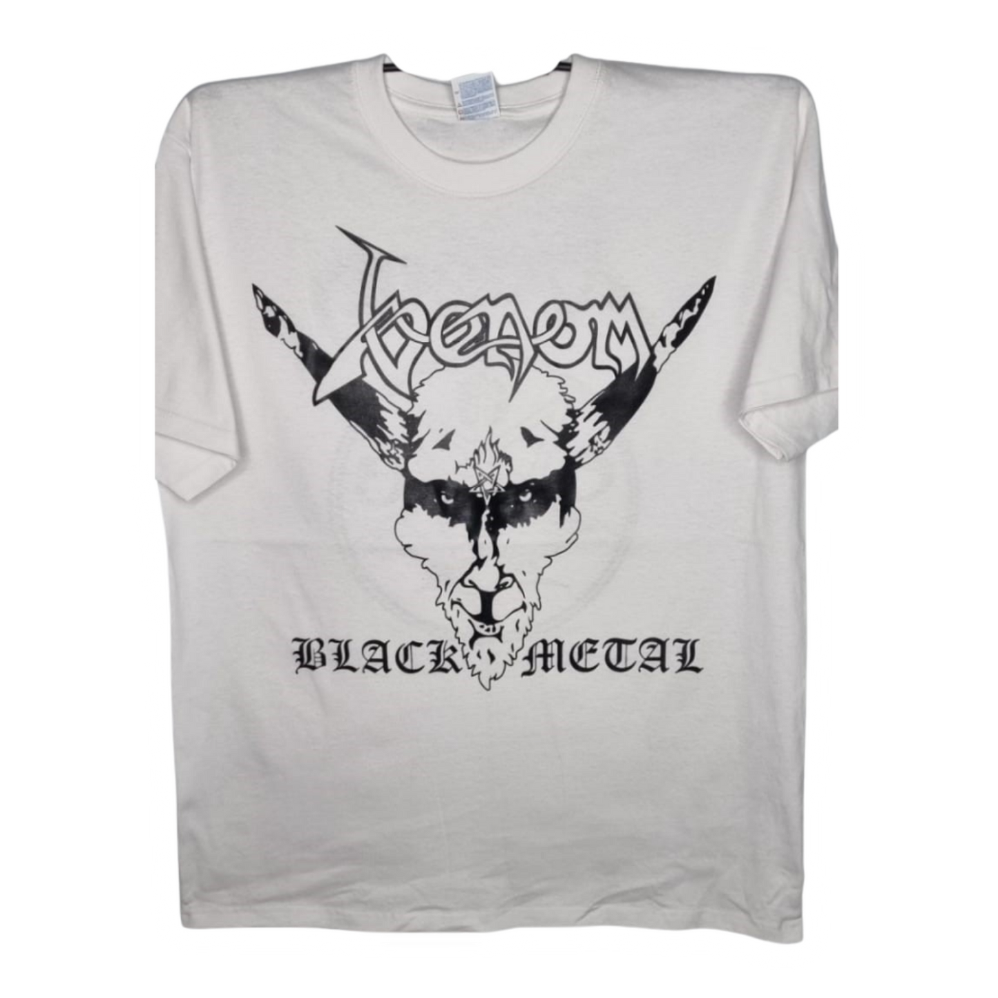 Venom - Black Metal Playera Manga Corta Blanca
