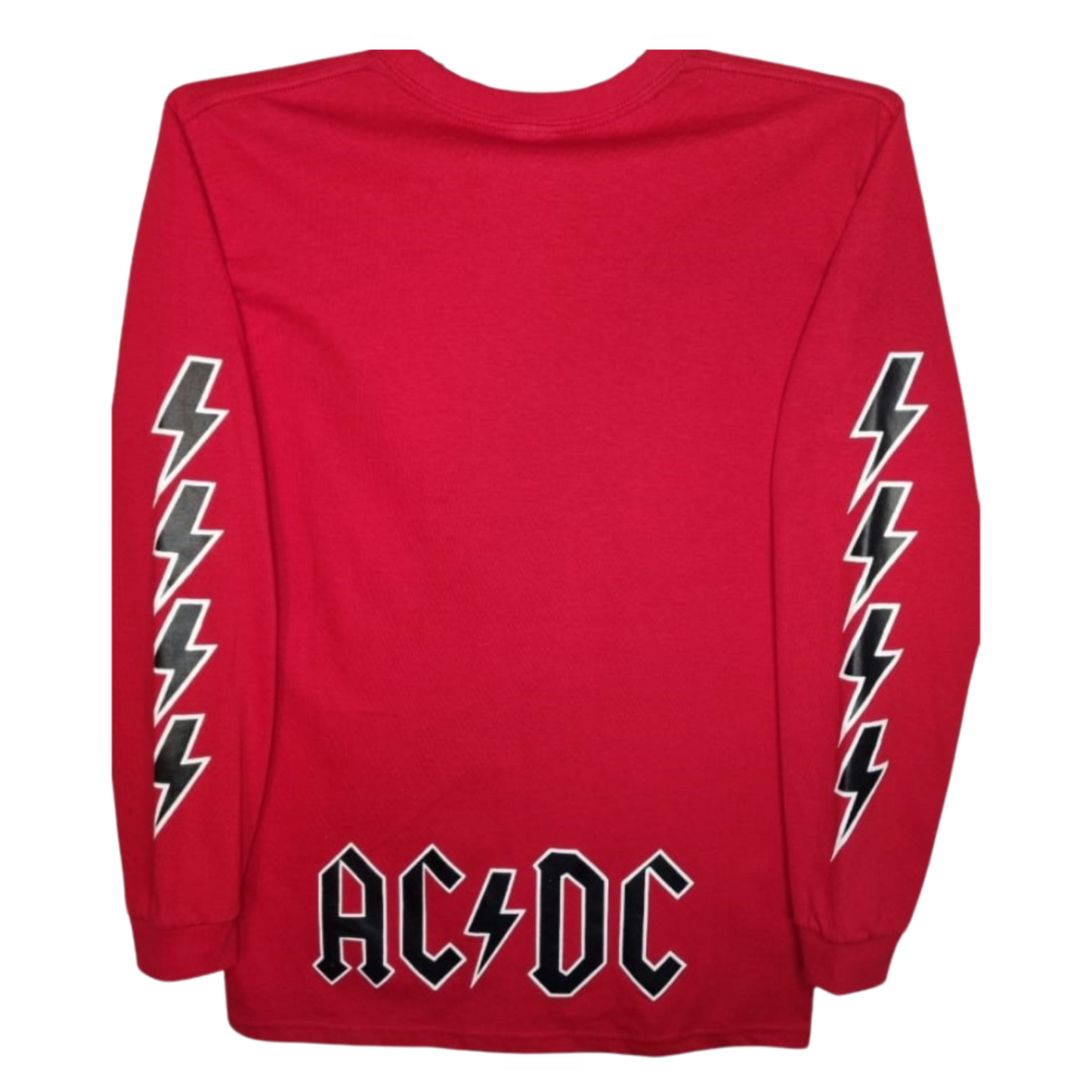 AC-DC Playera Manga Larga Roja