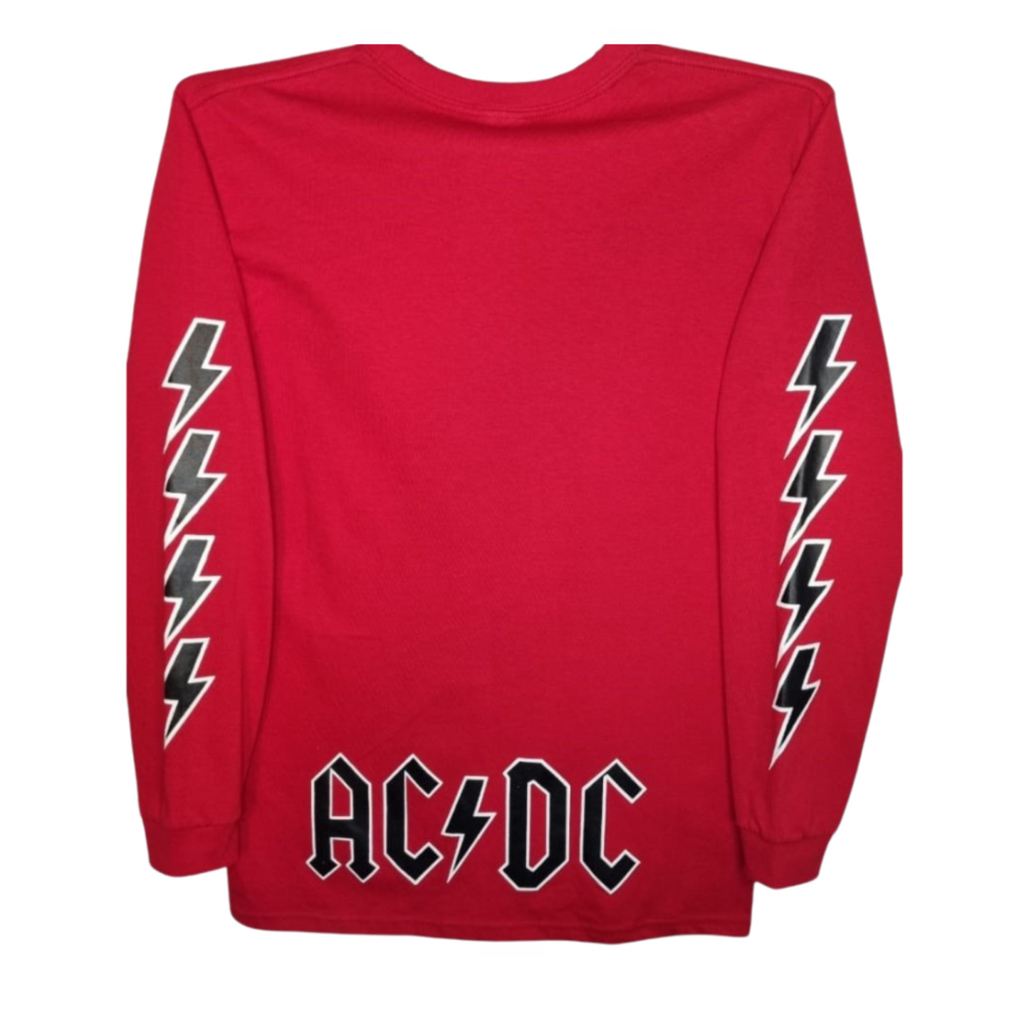 AC-DC Playera Manga Larga Roja