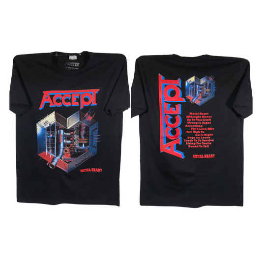 Accept - Metal Heart Playera Manga Corta Negra